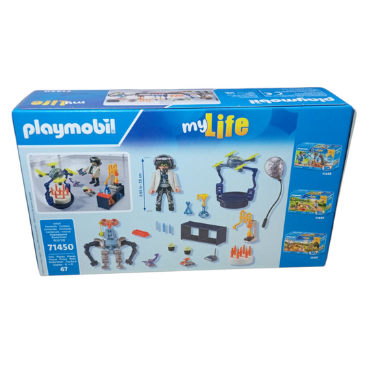 PLAYMOBIL 71450  Chercheur avec Robots  Coffret My Life Édition 50 Ans