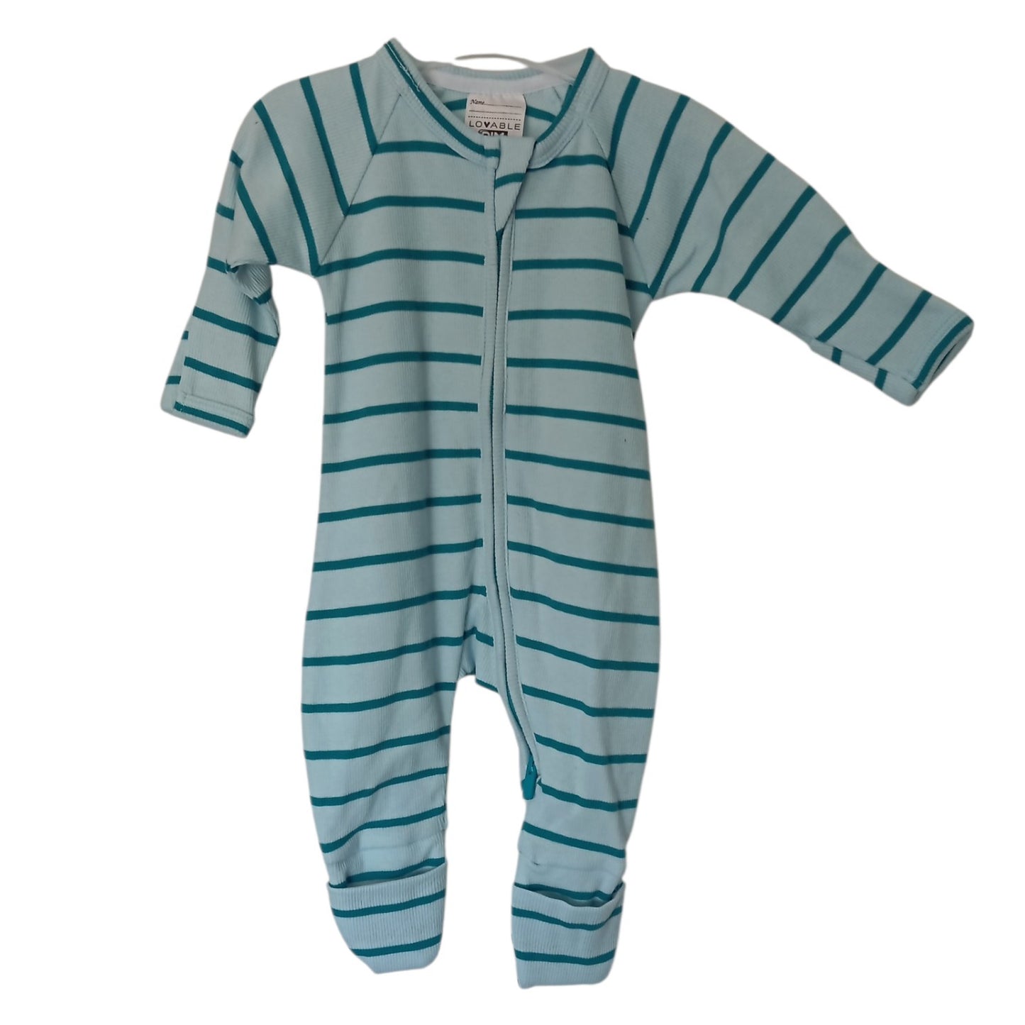Pyjama Bébé DIM à Zip Double Sens – Réversible Mains et Pieds – 1 et 18 Mois