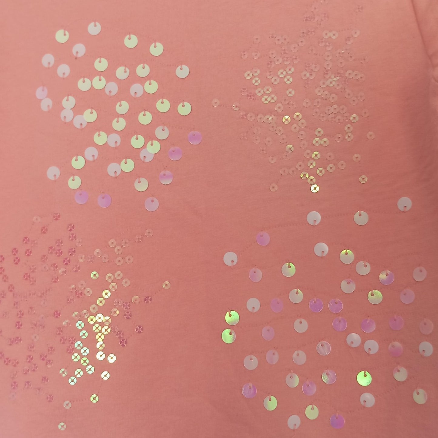 Sweat Rose à Sequins ELDYS Fille 6 Ans – 100 % Coton – Pull Enfant Brillant pour la Rentrée Scolaire