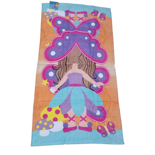 Serviette de Plage Fée Papillon 60 x 120 cm – 100 % Coton