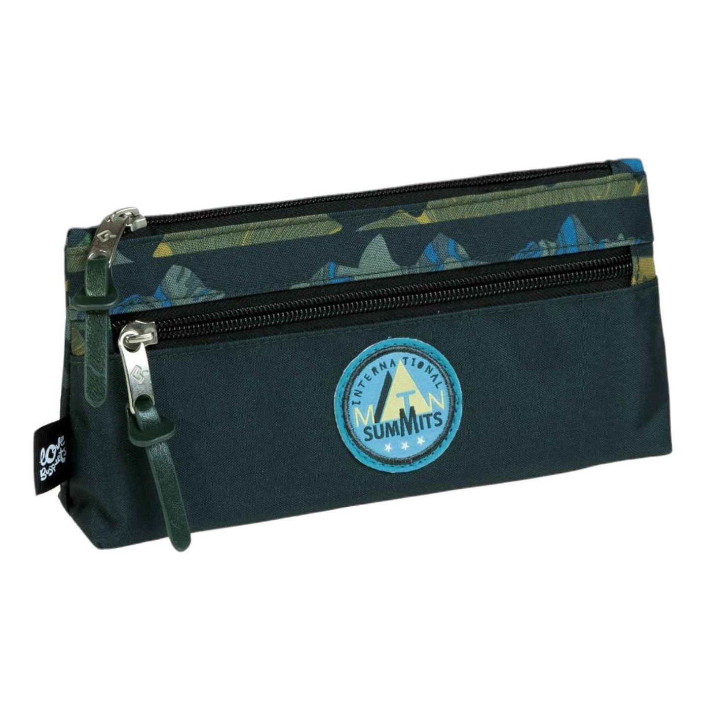 Trousse Scolaire Busquets 2 Compartiments – Double Fermeture Zip – Plusieurs Coloris – Idéale pour la Rentrée des Classes