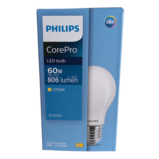Ampoule LED Philips CorePro E27 7W