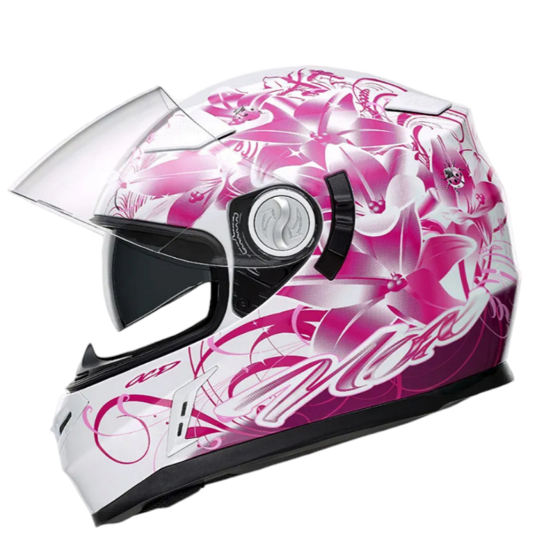 Casque moto intégral Ladybug N917 rose taille M