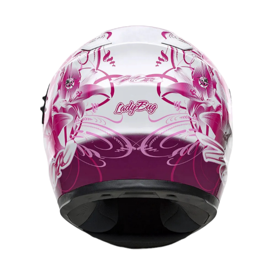 Casque moto intégral Ladybug N917 rose taille M