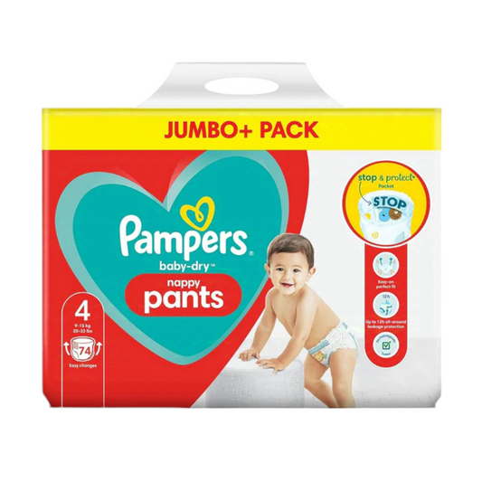 Pampers Pants Taille 4 (9-14 kg) - 74 Couches