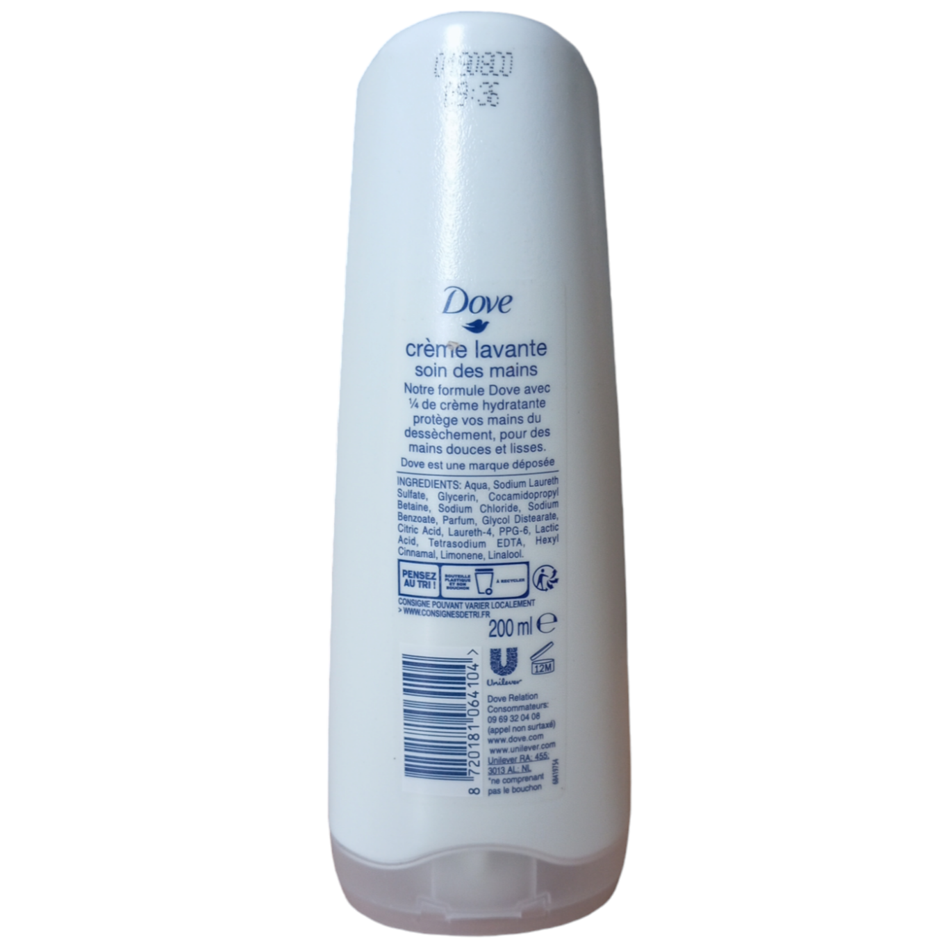 Crème lavante soin des mains Dove 200ml