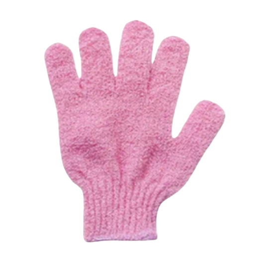 Gants exfoliant rose