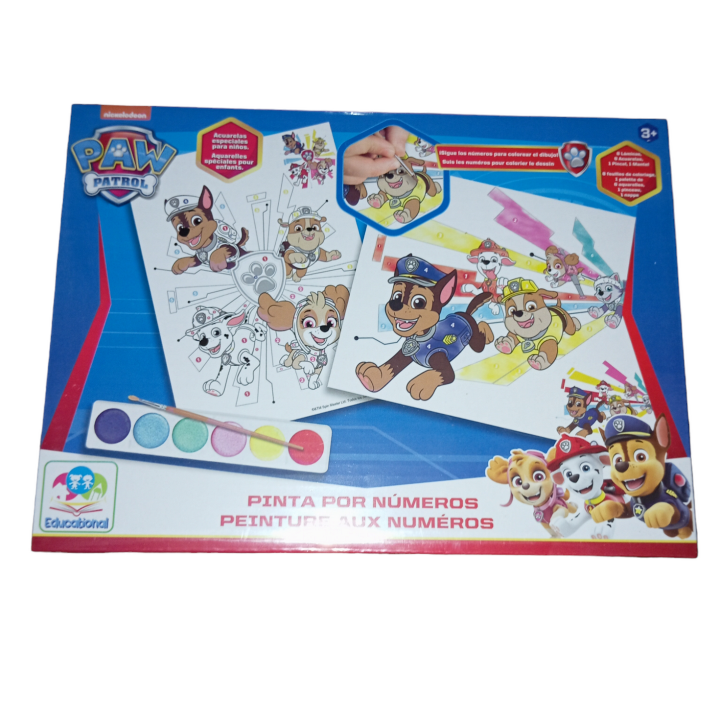 Coffret peinture au numéro Peppa Pig ou Paw Patrol