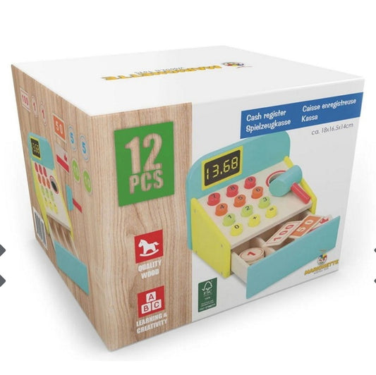 Jeu Caisse Enregistreuse en Bois