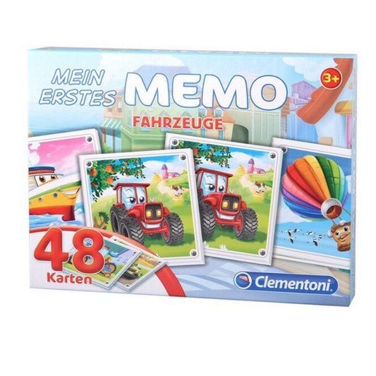 Jeu Mémo Véhicules FAHRZEUGE – 48 cartes Clémentoni dès 3 ans