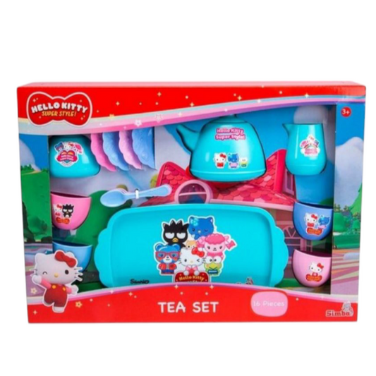 Service à Thé 16 Pièces Hello Kitty – En Plastique – Simba – Dès 3 Ans