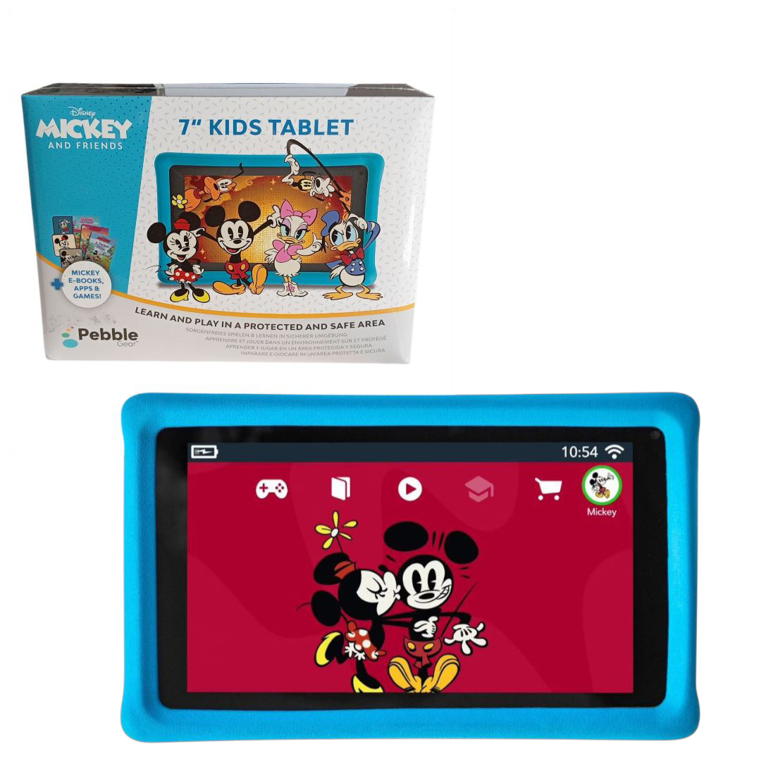 Tablette pour enfants Pebble Gear Disney Mickey et ses amis 7 pouces – 16 Go